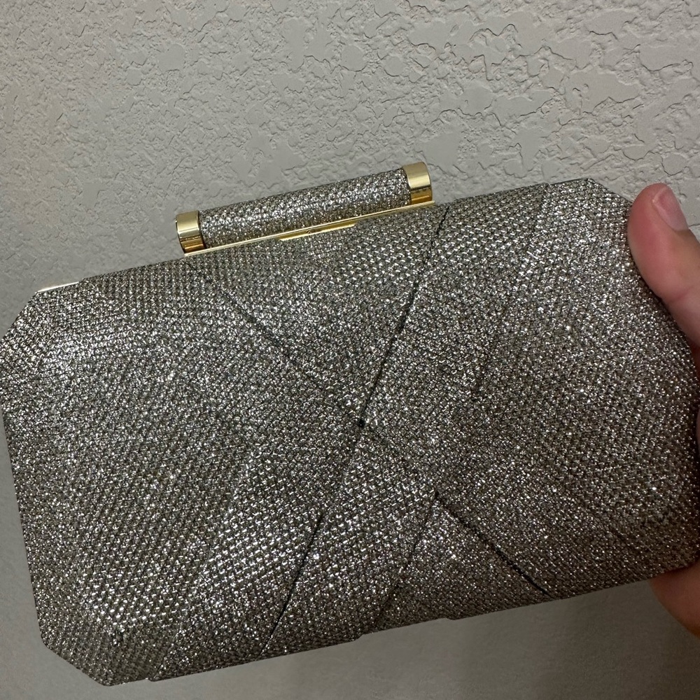 Gold evening mini bag